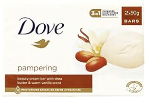 IPERSHOP EXPRESS SAPONETTE PAMPERING: detergente di bellezza con burro di karitè e profumo di vaniglia - 1 confezione da 2 saponette