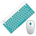 Produktbild bloatboy Mini Kabellose Tastatur und Maus Set - 2,4 GHz Wireless Keyboard Mouse Combos für Frauen Mädchen Fashion Office Business (Grün)