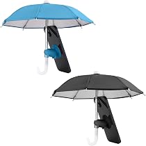 Ombrellino Per Telefono Con Ventosa - Protezione Solare E Pioggia Universale Per Bici E Attività Outdoor - Stecche In Metallo