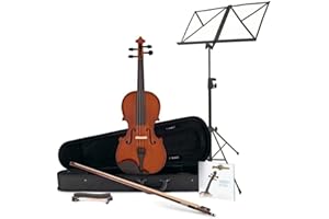 Gear4music Conjunto completo de 1/2 violín para niños principiantes de 8 a 9 años