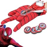 VOGUE WONDER Ultimate Spiderman Gloves With Disc Launcher & Free Action Figure, Red