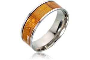 JXFS NFC Smart Ring, Multifunctional Waterproof Intelligent Ring for Men and Women, Wearable Finger Digital Ring Smart Doorbell for Android and Windows Phones with NFC Function-7#