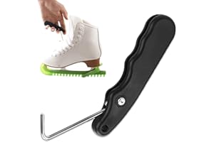 NJCXOLA Skate Lace Tightener Foldable Ice Hockey Skating Boot Puller Tool with Extended Hook, Figure Skating Accessories, Ice Skate Accessories for Outdoor Sports (Black)