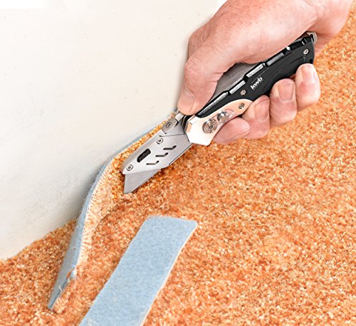 KWB Universalmesser 016921 (mit 2 Klingen, Taschenmesser und Cuttermesser, klappbar), 1 Stück, Ohne Ersatzklinge, - 5