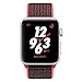 Produktbild Apple Watch Nike+, 42 mm, GPS + Cellular, Aluminium Gehäuse, Silber mit Nike Sportloop, Bright Crimson/Schwarz, 2017