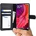 Produktbild Xiaomi Mi Mix 2 Hülle [Abacus24-7® Bookstyle] Tasche Mi Mix 2 Handyhülle Leder-Tasche mit Ständer Fächern für Karten Bargeld Handytasche, Klapp-Hülle Case Xiaomi MiMix 2 Schutzhülle - Schwarz