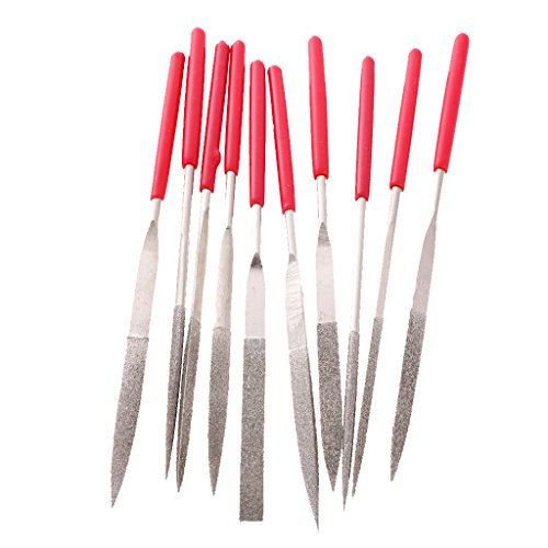 MagiDeal 10pcs Weiche Griffnadel Feilen set Schlüsselfeilensatz - 6