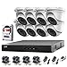 Produktbild HIKVISION 8-Kanal CCTV-Kamera-Set DVR 1080P & 8X 2,0 MP Full HD 1080P weiß Dome CCTV-Kameras IR 20 m Nachtsicht Fernsicht P2P Sicherheitssystem