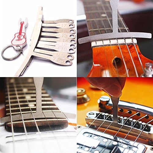 Guitar Fretboard Fingerboard Radius gauge set of 9 free bridge pin puller