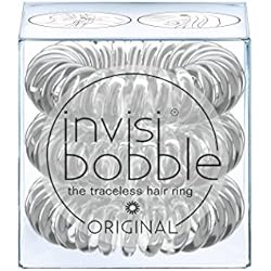 Invisibobble Original Haargummis, Crystal Clear, 1er Pack (1 x 3 Stück)