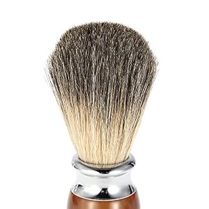 Anself Hair Shaving Brush Pure Badger Resin Handle Barber Salon Men Facial Beard Cleaning Appliance Shave Tool Shaving… - Image 6