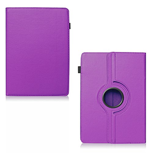 Medion Lifetab P9702 X10302 P10400 P10506 P10505 Tablet Robuste Universal Tablet Schutzhülle aus hochwertigem Kunstleder Hülle Tasche Standfunktion 360° Drehbar kombiniert Schutz und Design in der Farbe Lila Cover Case Universal von UC-Express - 8