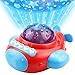 Produktbild TOYMYTOY Projektor Licht Sternenhimmel Nachtlicht Baby Kinder LED Projektorlampe mit Musik Schlafzimmer Dekoration Pädagogisches Spielzeug Flugzeug (Rot)