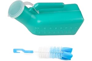 NYGGTYK 1 urinoir portable spécialement épaissi, pour hommes, urinoir de voyage portable, urinoir de voyage anti-fuite, toilettes mobiles, grande capacité de 1000 ml