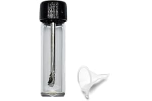 iSnuff Small Glass Bottle with Snuff Spoon Strong Glass Vial Pocket W Mini Funnel