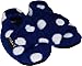 TOZIES Baby Toddler Soft Indoor Play Shoes / Slippers NON SLIP Designed to Stay on (12-18 months) BLUE DOTTY
