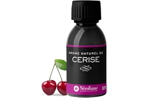 NÉROLIANE NEROLIANE – Arôme Alimentaire Naturel Cerise 50ml – Saveur Intense et Juteuse – Pour Yaourts Maison, Glaces, Gâteaux, Confiseries, Boissons – Qualité Premium – Fabriqué en France