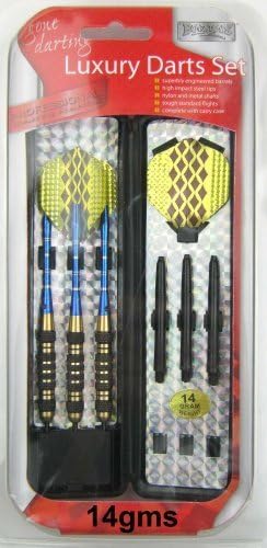 Professional Luxury 3 Dart Set. 14g Weight. Aluminium Shafts & Case. Choose 14g 16g 18g 20g 22g or 24g. by Silver Bullet Trading