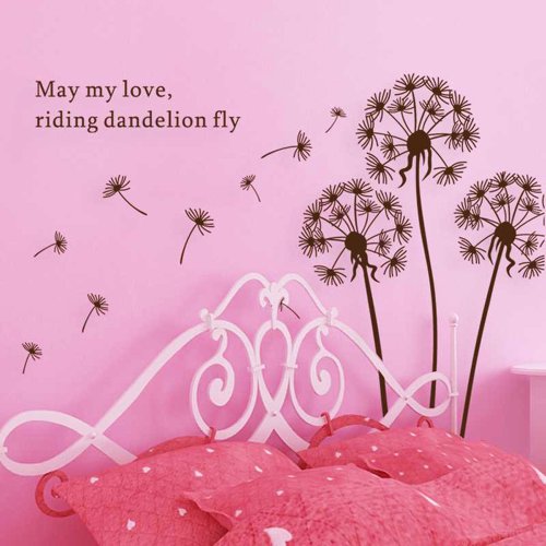 Pusteblume Im Wind II (Sienna) Vinyl Wand Sticker Aufkleber Heim Dekoration - 2