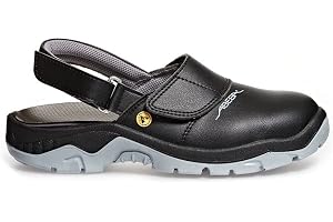 Abeba 32125 "ESD-Anatom" Safety-Clog sko, Svart, 50 EU