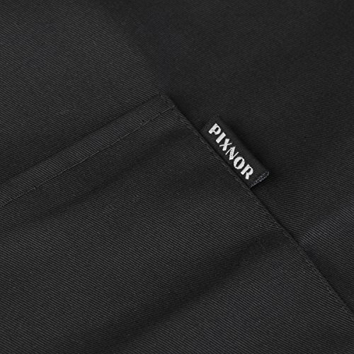 Pixnor BBQ Grillschürze Küchenschürze Mit Taschen Für Männer Schwarz - 7