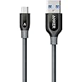 Anker, Powerline+ 0.9 m, USB C Cable to USB 3.0 A, File for USB Type-C Devices including Galaxy S8, S8+, S9, MacBook, Sony XZ, LG V20 G5 G6, HTC 10, Xiaomi 5 and Other, Grey