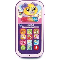 VTech Allô Bébé Toudoux Bleu - Téléphone Hippopotame Parlant Et Musical, Dès 6 Mois, Avec Sangle Et 4 Touches Lumineuses