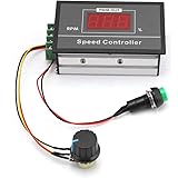 RUIZHI DC-Motordrehzahlregler DC 6-60 V, 12 V, 24 V, 36 V, 48 V, 30 A, PWM Speed (PWM), stufenloser Drehzahlregler, Motordreh