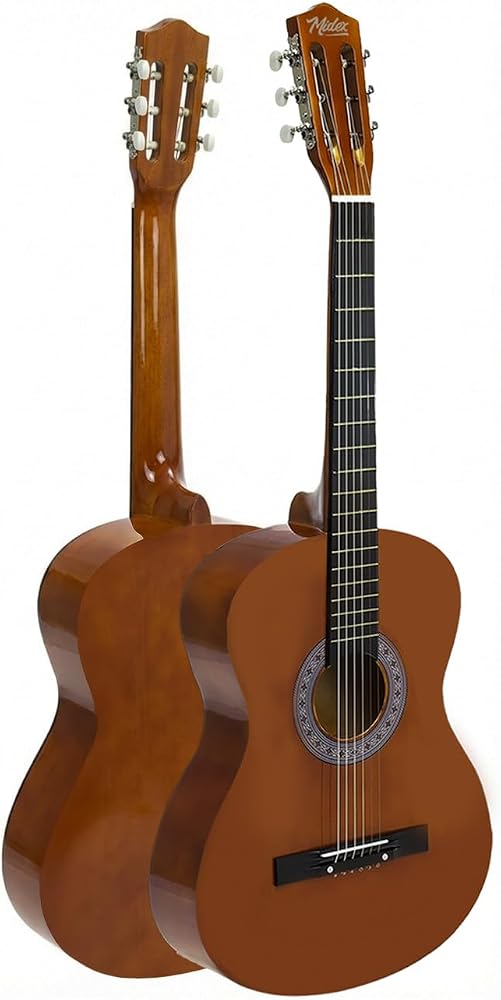 Midex CG-36BRW Kaliteli 36 İnç 3/4 Juniur Çocuk Gitarı 8-12 Yaş Arası (Çanta Askı Capo Nota Sticker Pena Metod)