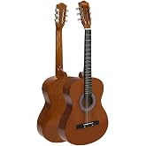 Midex CG-36BRW Quality 36 Inch 3/4 Juniur Children's Guitar Between 8-12 Years Old (Bag Strap Capo Note Sticker Pena Method)