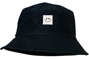 MEET-SHOP Chapeau Pêche,Chapeau de Seau Coton Doux et Polyester Unisex Bords Arrondis Chapeaux Sun 56-58cm Chapeau de Solei pour L’extérieur Les Jeux de Guerre La Pêche Randonnée Camping Voyage