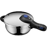 WMF Perfect Plus d&uuml;d&uuml;kl&uuml; tencere ind&uuml;ksiyonlu 3 l, alev korumalı d&uuml;d&uuml;kl&uuml; tencere, b&uuml;y&uuml;k pişirme sinyali, 2 pişirme kademesi, 