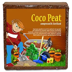 Nalla Export Quality Cocopeat Block - Expands Up to 75 litres of Coco Peat Powder