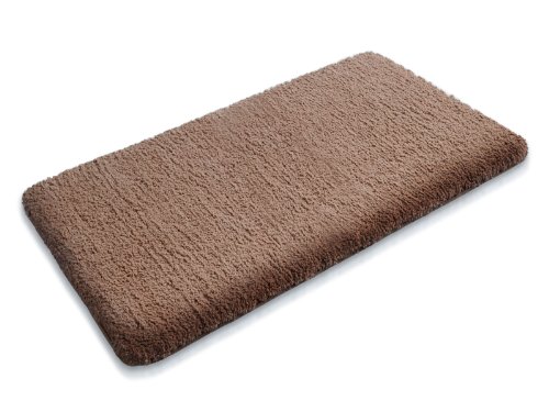 SKY Badematte Uni – Größe wählbar – 70x120cm, braun – Öko-Tex 100 zertifiziert - 5