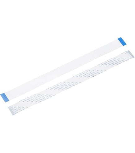 Aexit 100 Pièces Câble Plat Flexible FFC 24 Broches 250mm Pas 0.5mm AWM 20798