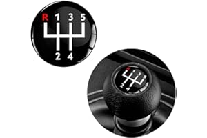 Biomar Labs® 1 x 3D silikonowa zmiana 5 prędkości gałka dźwigni zmiany biegów naklejka naklejka średnica 30 mm emblemat auto tuning S 59