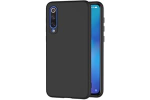 AICEK Etui kompatybilne z Xiaomi Mi 9 SE, czarne silikonowe etui do Xiaomi Mi 9 SE czarne etui (5,97 cala)