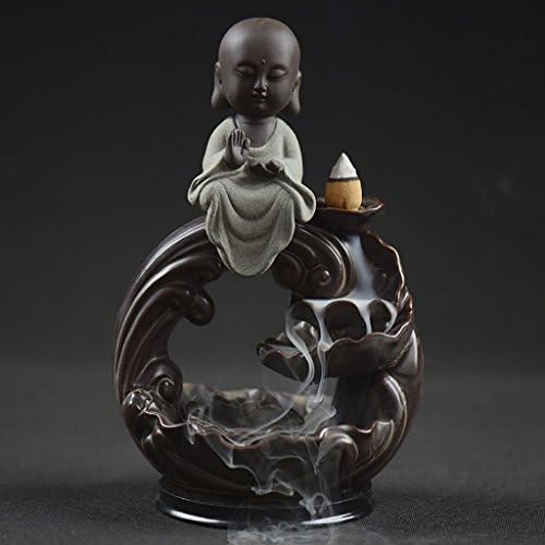 Incense Burner Holder Ceramics Backflow Cone Backflow Home Smoke Stick Cone CenserIncense Stick Burner Holder Home Boutique Decoration ( Color : C )