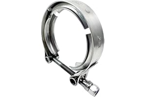 RCCT 2.25 Inch V Band Clamp 57 mm - Stainless Steel 304 V Band Clamp for Exhaust/Turbo - Without Flange - V-Band Clamp (2.25 Inch (57 mm)