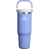Stanley IceFlow Flip Straw Tumbler Pipetli Termos Bardak, 0.89 Litre, Ortanca (Hydrangea)