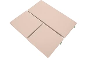 Gardenista Outdoor 3 Piece Rattan Cushions Replacement Set | Water Resistant Rattan Garden Furniture Cushions | Comfy and Lightweight Outdoor Seat Pads | Durable & Easy Clean Chair Pads (Stone)