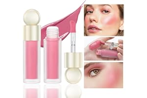 Greyghost Líquido Blush Colorete, Colorete líquido para mejillas, rubor líquido de larga duración, rubor de maquillaje de terciopelo, acabado mate natural, maquillaje suave en crema (#02)