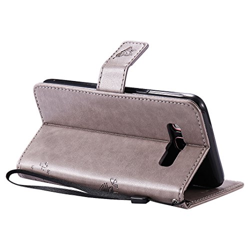 Leder Tasche für Samsung Galaxy J7 2016 SM-J710 / Samsung Galaxy J5 2016 SM-J510 Flip Case / Samsung Galaxy J3 2015/2016 SM-J310F SM-J320F Schutzhülle, Moon mood® PU Leder Tasche für Samsung Galaxy J7 2016 / Samsung Galaxy J5 2016 / Samsung Galaxy J3 2015/2016 Schutzhülle Leder Wallet Portemonnaie Kasten-Slot Baummuster Geprägt Abdeckung Stand Buchformat Unterstützung Magnetverschluss Kartenhalter Weichen TPU Innen Case - 5