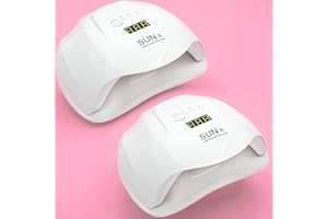 081 Store - 2 PEZZI Lampada Unghie UV LED per Gel Unghie Semipermanente 54W con 36 LED, Ideale per manicure e Pedicure dotato di Sensore Automatico e 5 Timer Preimpostati