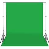 Boltove® 8x12 Ft. Green Screen Backdrop Background Curtain Rod Pocket for Photography, Photoshoot, Product Photography, Live 