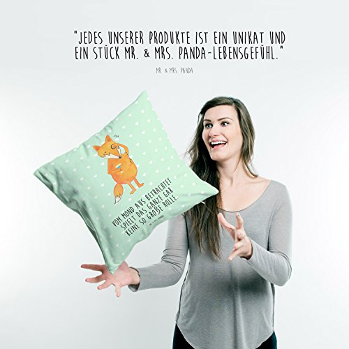 Mr. & Mrs. Panda Kissen 40×40 Fuchs Lord – 100% handmade in Norddeutschland – Fuchs, Füchse, Lord, Adeliger, adelig, Monokel, Cocktail, Adel, König, Spruch. lustig, Liebeskummer, Motivation Kissen, Kissenhülle, Kopfkissen, Geschenk, Schenken, Couch, Sofakissen, weich, flauschig, 40×40, 40 x 40 Fuchs, Füchse, Lord, Adeliger, adelig, Monokel, Cocktail, Adel, König, Spruch. lustig, Liebeskummer, Motivation - 4