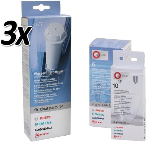 HBS Ltd Bosch Siemens Starter Kit (3 x Water Filter 1 x Cleaner & Descaler