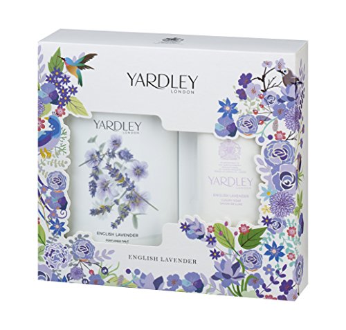 Yardley London English Lavender Talc and Soap Christmas Gift Set - Pack of 2