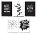 Produktbild Bestes 5er Poster Set in A4 ! Super Set s/w MARELLE Kennenlernpaket. 5x DIN A4 (21cm x 29,7cm). Wand deko, Wandbild, Druck Print, Geschenk, Zitat , Spruch , schwarz weiß, Einrichtung, Gallery Wall, Art. A42525