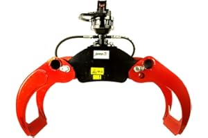 JOMA-TECH Forstgreifer oG12 3 tonnes-finn rotator cR300 de lF-tech holzgreifer, rückezange, de préhension, reisiggreifer, pelles mécaniques, excavateurs, grue en bois
